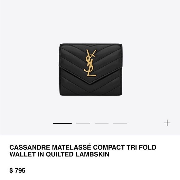 YSL Trifold Wallet - Picture 3 of 9
